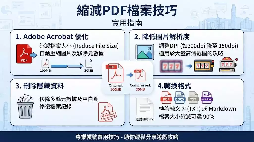 縮減PDF檔案技巧