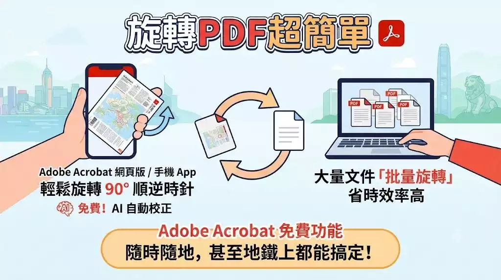旋轉PDF超簡單