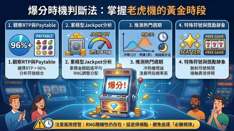 爆分時機判斷法：掌握老虎機的黃金時段