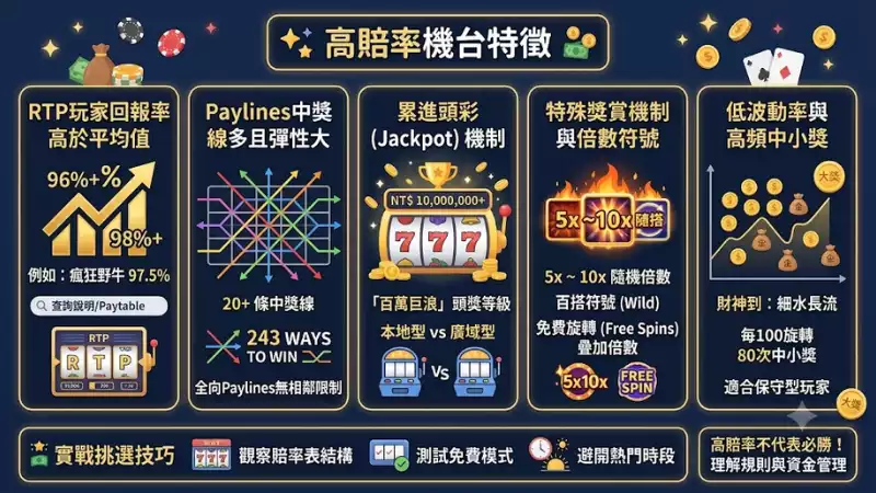 高賠率機台特徵
