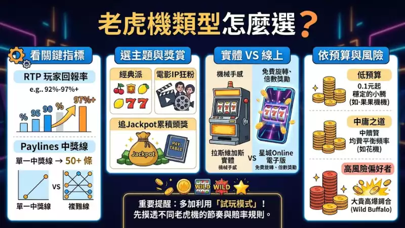 老虎機類型怎麼選