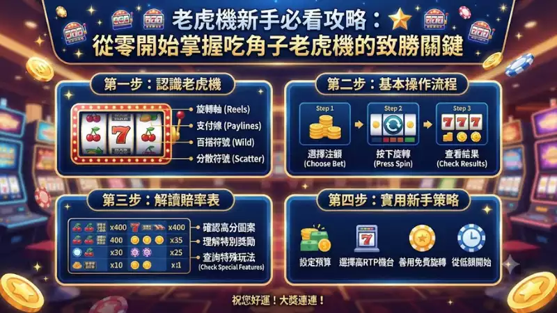 老虎機新手必看攻略：從零開始掌握吃角子老虎機的致勝關鍵