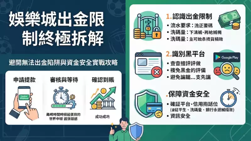 娛樂城出金限制多?當心金流異常導致帳戶被鎖
