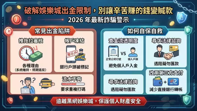 破解娛樂城出金限制,別讓辛苦賺的錢變贓款