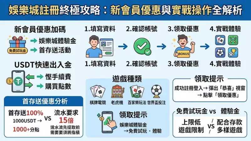 娛樂城註冊終極攻略:新會員優惠與實戰操作全解析