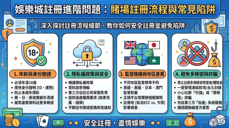 娛樂城註冊進階問題:賭場註冊流程與常見陷阱