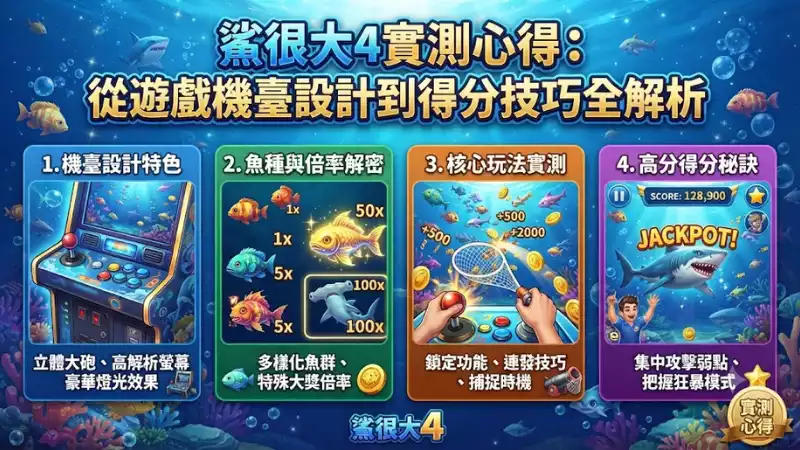 鯊很大4實測心得:從遊戲機臺設計到得分技巧全解析