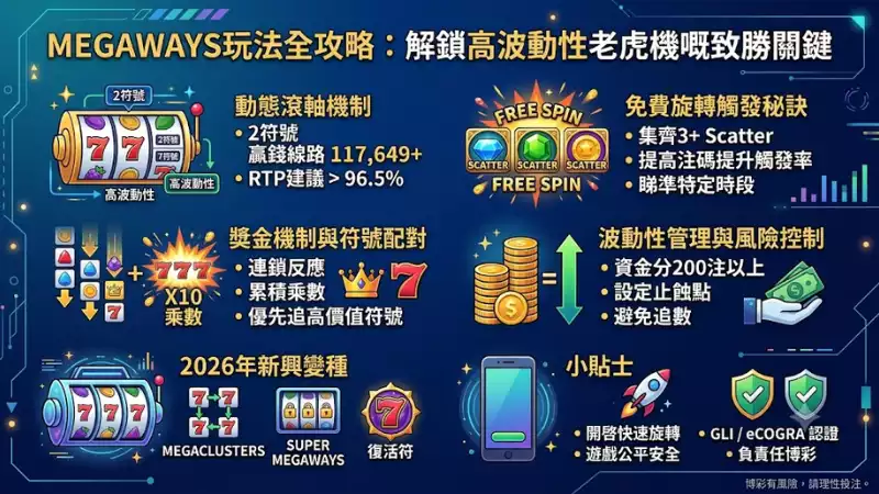 Megaways玩法全攻略：解鎖高波動性老虎機嘅致勝關鍵