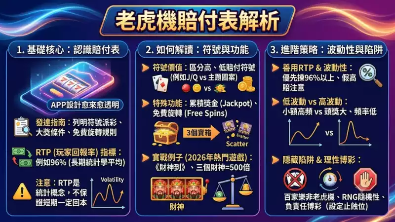 老虎機賠付表解析