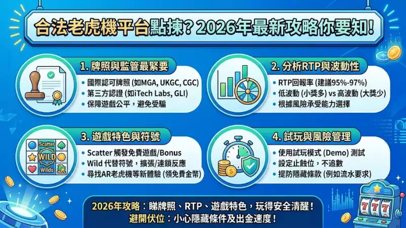 合法老虎機平台點揀？2026年最新攻略你要知！