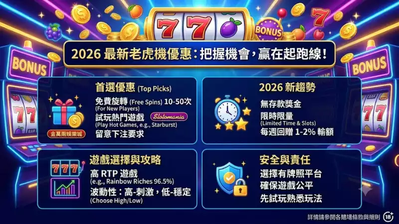 2026最新老虎機優惠
