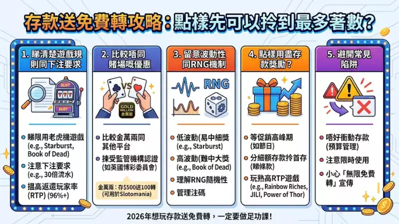 存款送免費轉攻略：點樣先可以拎到最多著數？