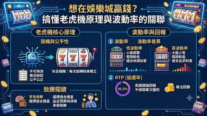 想在娛樂城贏錢？搞懂老虎機原理與波動率的關聯