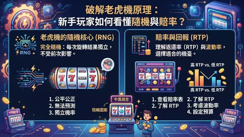 老虎機原理深度拆解：從機械齒輪到隨機數生成器的演變