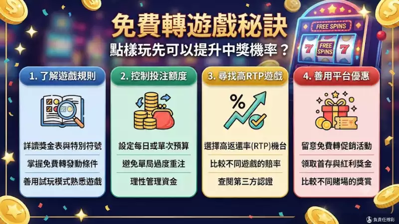 免費轉遊戲秘訣：點樣玩先可以提升中獎機率？