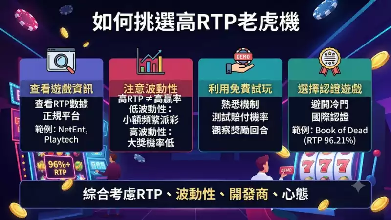 如何挑選高RTP老虎機