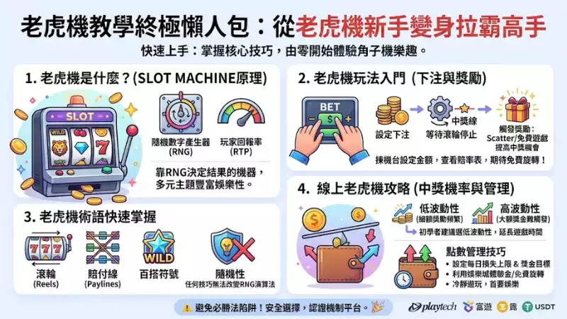 老虎機教學終極懶人包:從老虎機新手變身拉霸高手