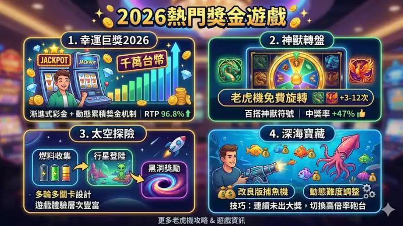 2026熱門獎金遊戲
