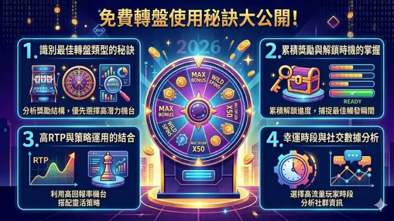 免費轉盤使用秘訣大公開!掌握這些技巧讓你的老虎機體驗更超值