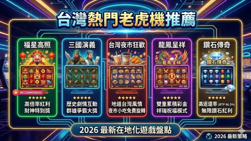 台灣熱門老虎機推薦
