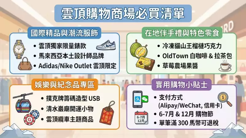 雲頂購物商場必買清單