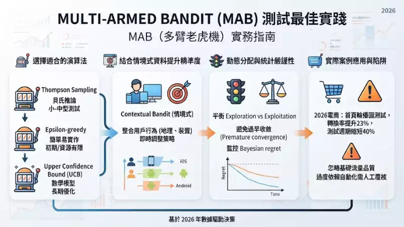 Multi-Armed Bandit (MAB) 測試最佳實踐
