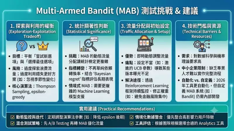 Multi-Armed Bandit 測試挑戰